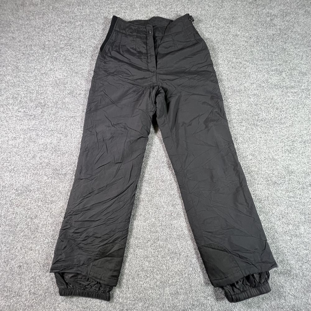 Obermeyer Windbreaker Pant Women's 10 Black Nylon Straight Insulated Gorpcore